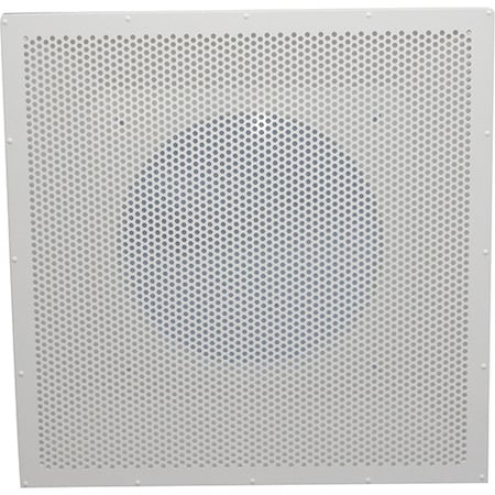 Eger Products Air Diffuser, Perf Recsd , 10"Nk, 3/8"Holes, Wht EAPERF10W-SP